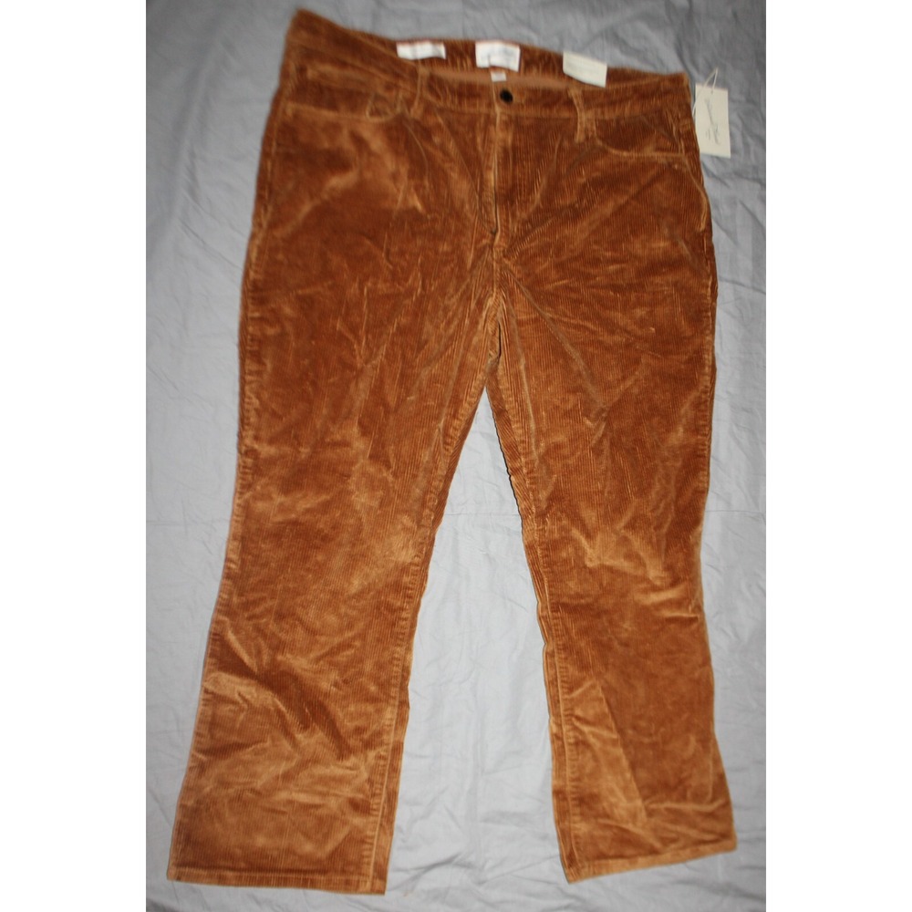 Women's High-Rise Corduroy Cropped Bootcut Jeans - Universal Thread Brown 18